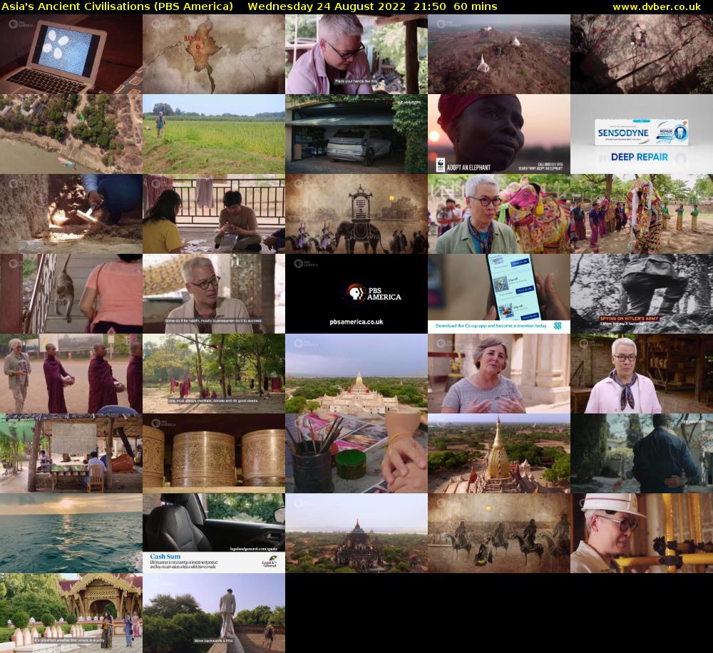 Asia's Ancient Civilisations (PBS America) Wednesday 24 August 2022 21:50 - 22:50
