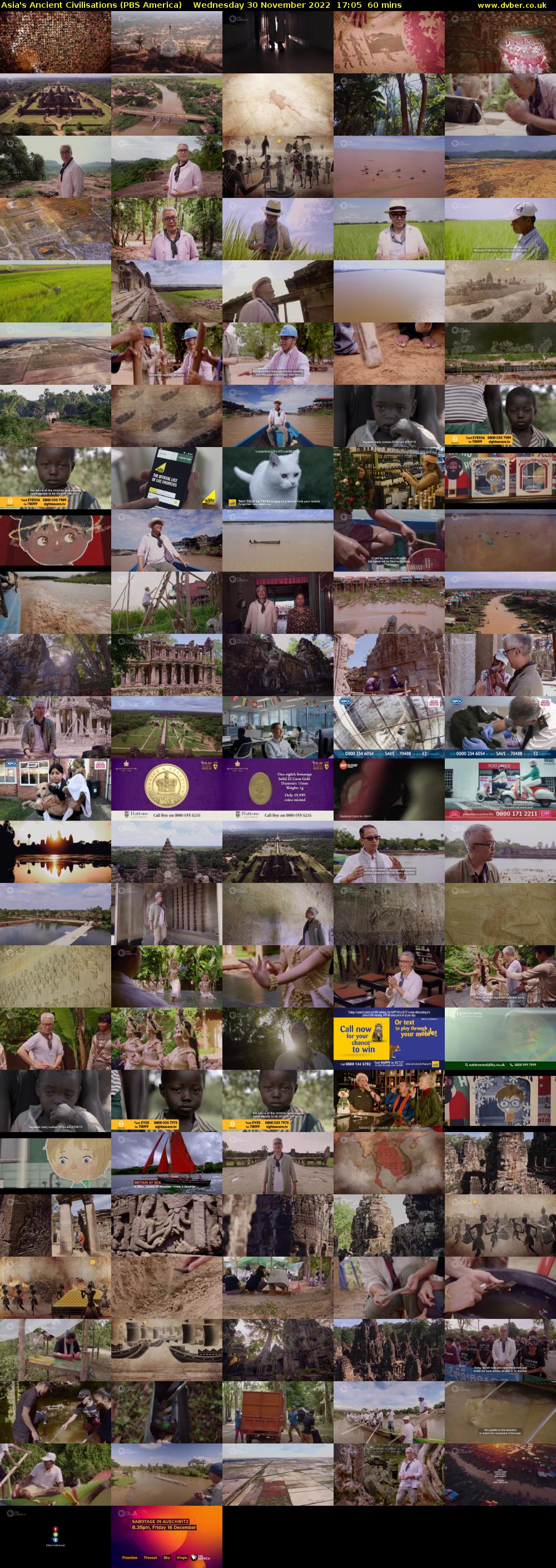 Asia's Ancient Civilisations (PBS America) Wednesday 30 November 2022 17:05 - 18:05