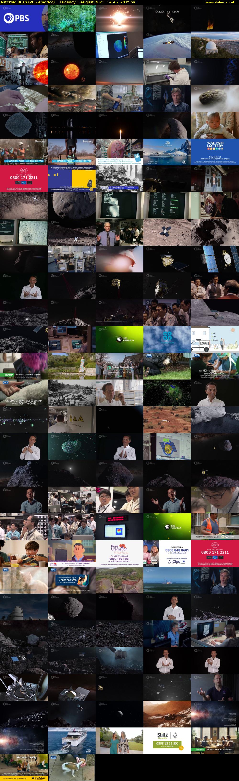 Asteroid Rush (PBS America) Tuesday 1 August 2023 14:45 - 15:55