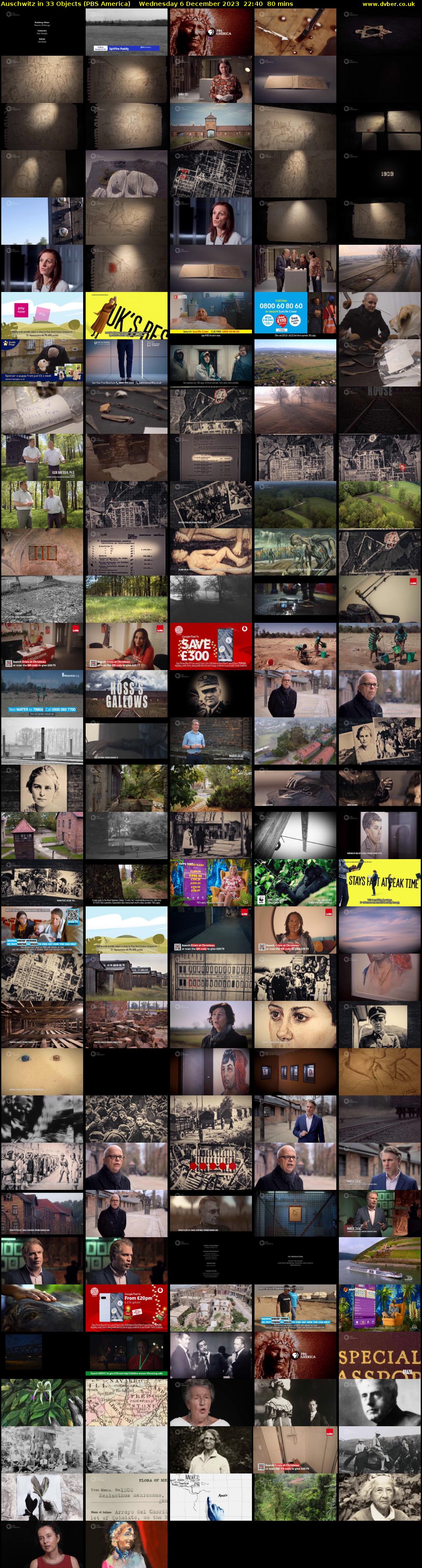 Auschwitz in 33 Objects (PBS America) Wednesday 6 December 2023 22:40 - 00:00