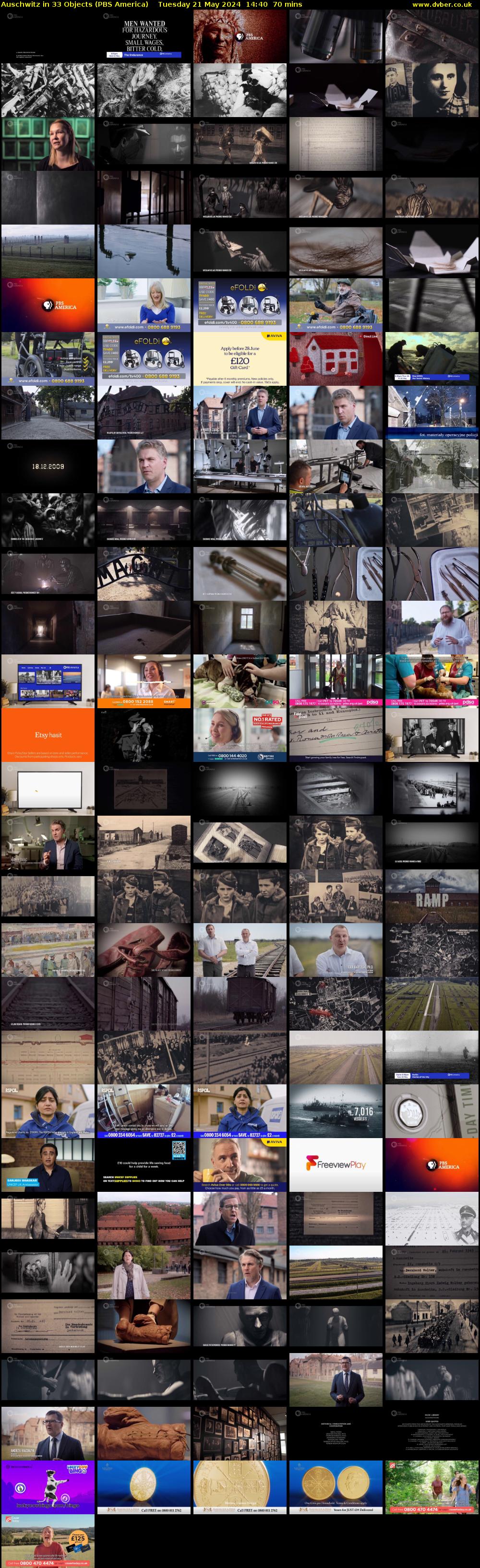 Auschwitz in 33 Objects (PBS America) Tuesday 21 May 2024 14:40 - 15:50