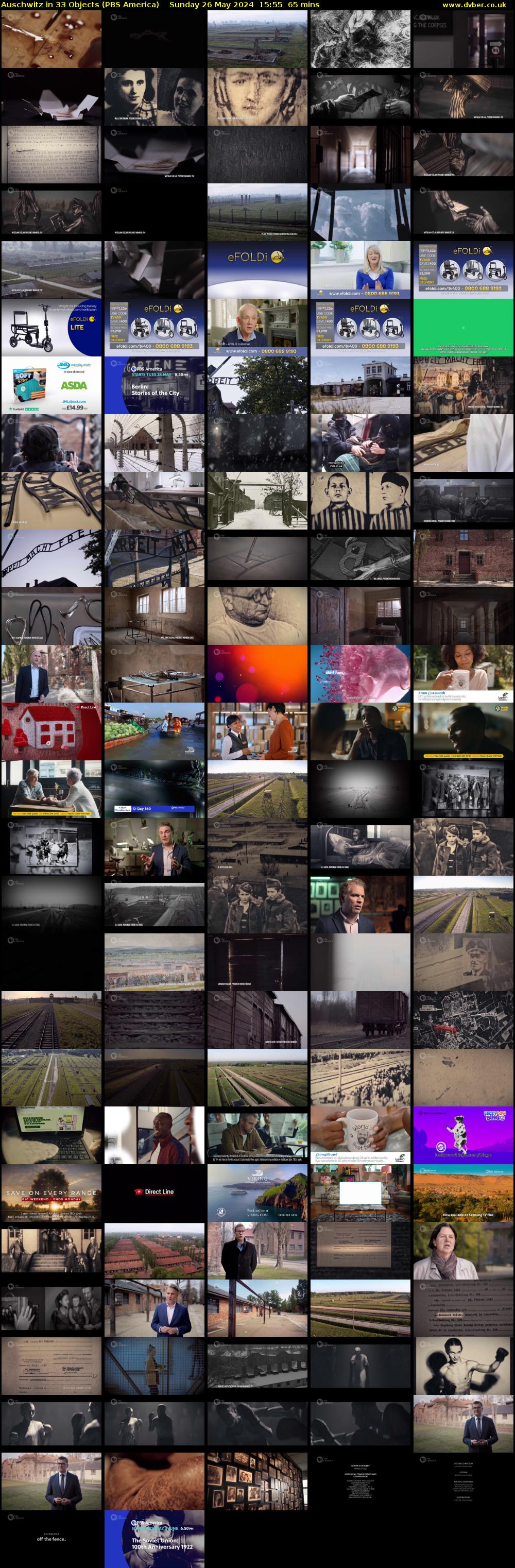 Auschwitz in 33 Objects (PBS America) Sunday 26 May 2024 15:55 - 17:00
