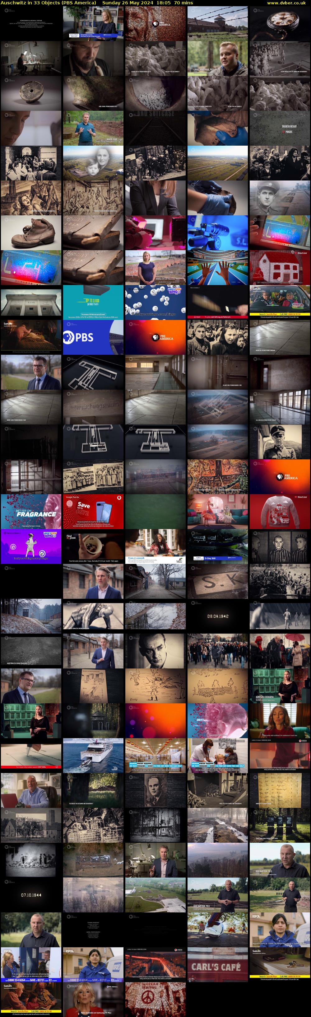 Auschwitz in 33 Objects (PBS America) Sunday 26 May 2024 18:05 - 19:15