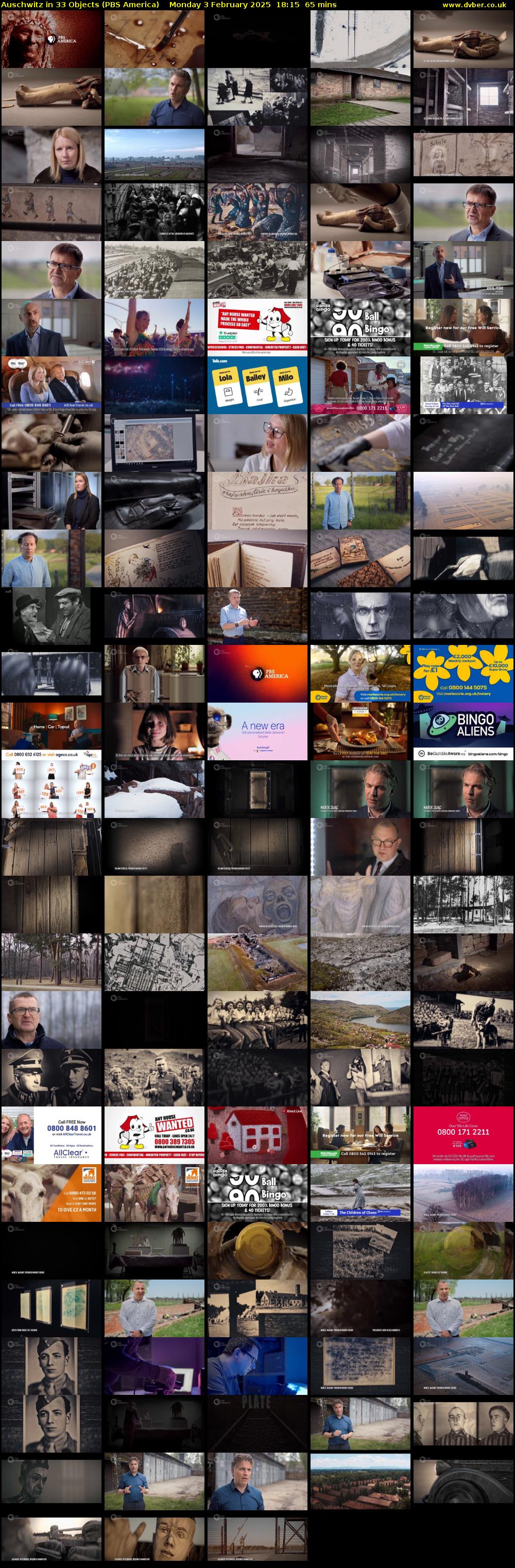 Auschwitz in 33 Objects (PBS America) Monday 3 February 2025 18:15 - 19:20