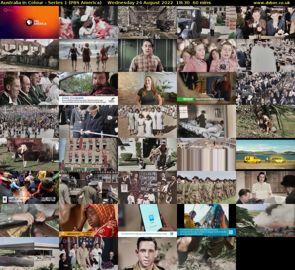 Australia in Colour - Series 1 (PBS America) Wednesday 24 August 2022 18:30 - 19:30