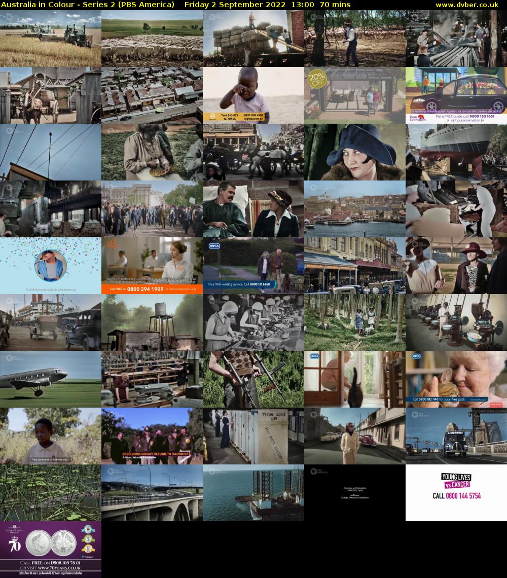 Australia in Colour - Series 2 (PBS America) Friday 2 September 2022 13:00 - 14:10