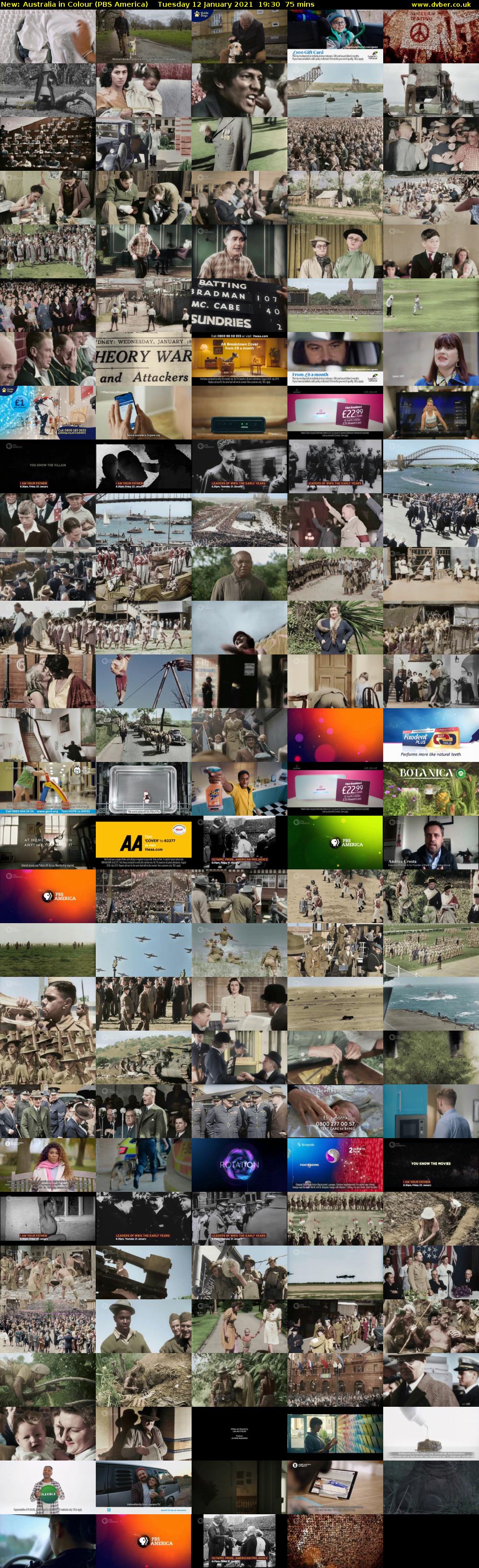 Australia in Colour (PBS America) Tuesday 12 January 2021 19:30 - 20:45