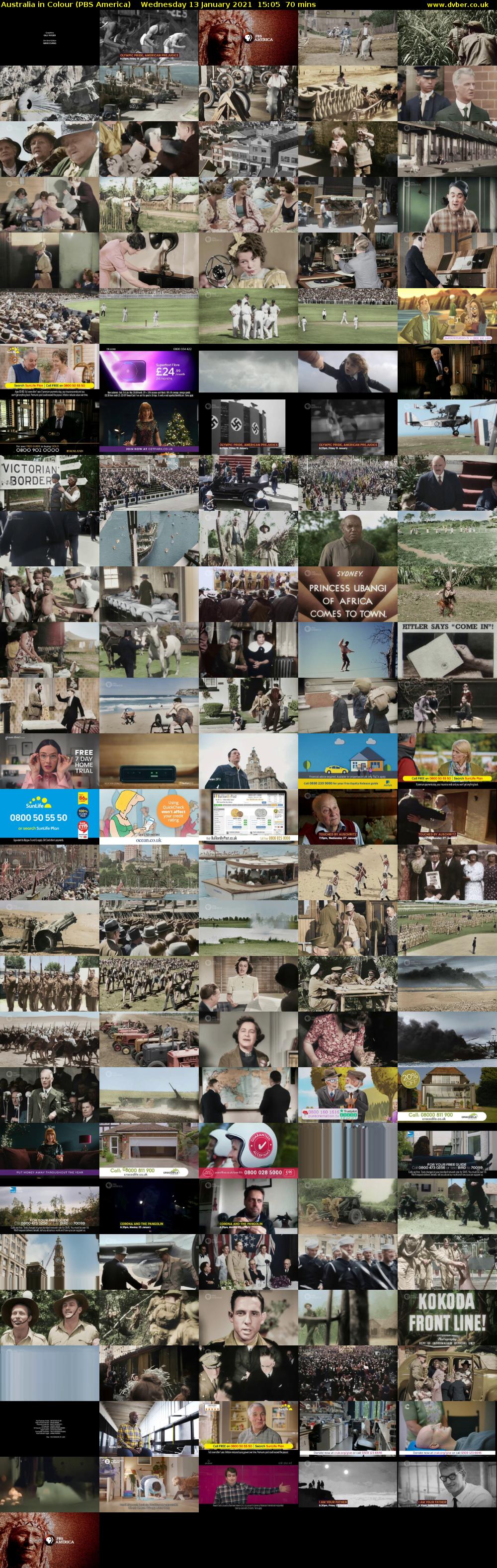 Australia in Colour (PBS America) Wednesday 13 January 2021 15:05 - 16:15