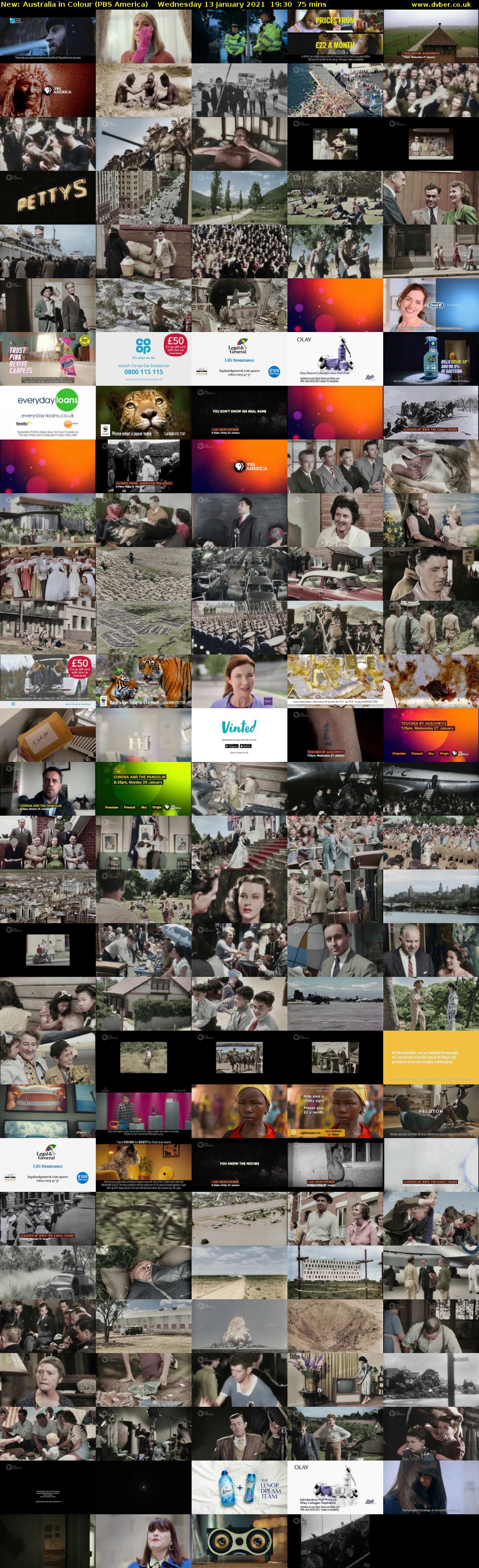 Australia in Colour (PBS America) Wednesday 13 January 2021 19:30 - 20:45