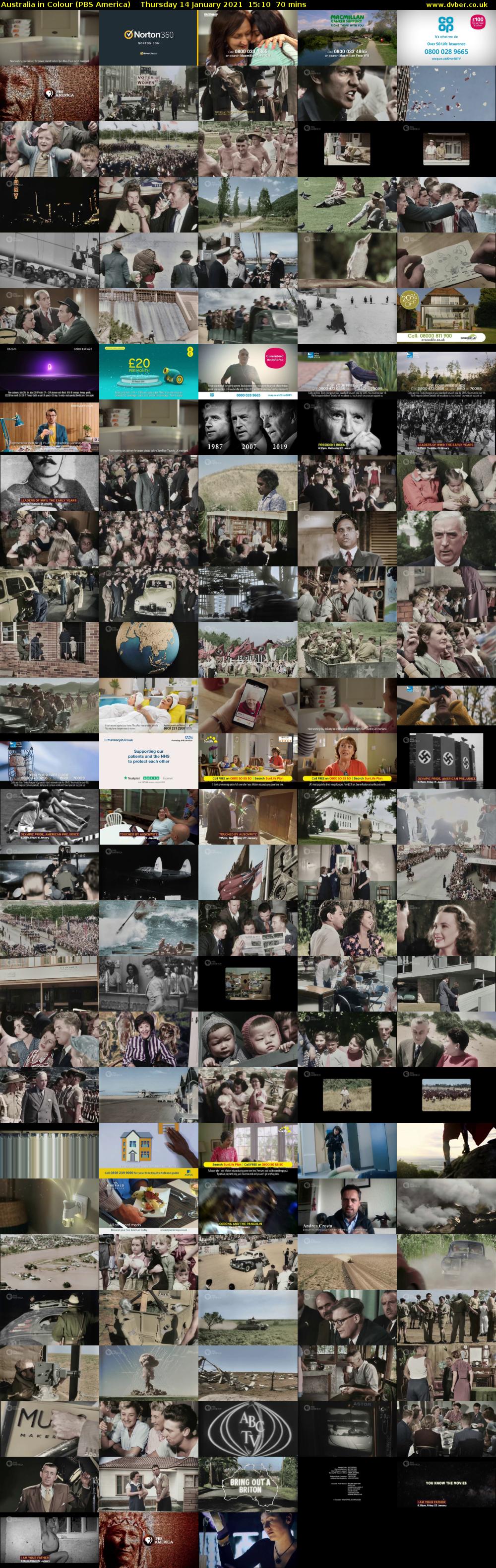 Australia in Colour (PBS America) Thursday 14 January 2021 15:10 - 16:20