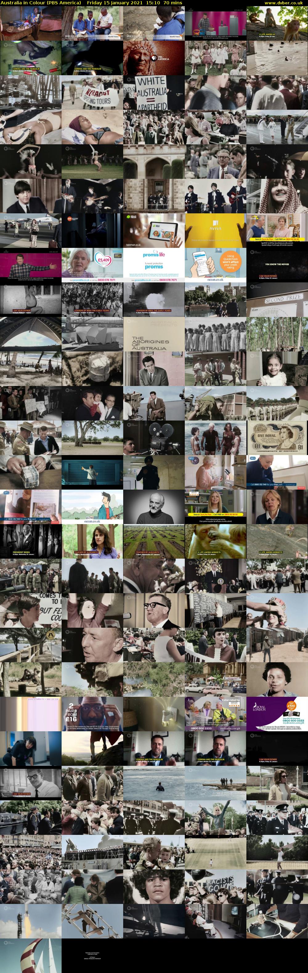 Australia in Colour (PBS America) Friday 15 January 2021 15:10 - 16:20
