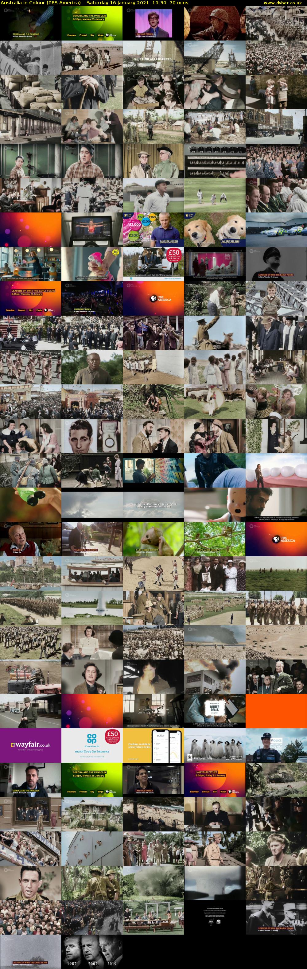 Australia in Colour (PBS America) Saturday 16 January 2021 19:30 - 20:40