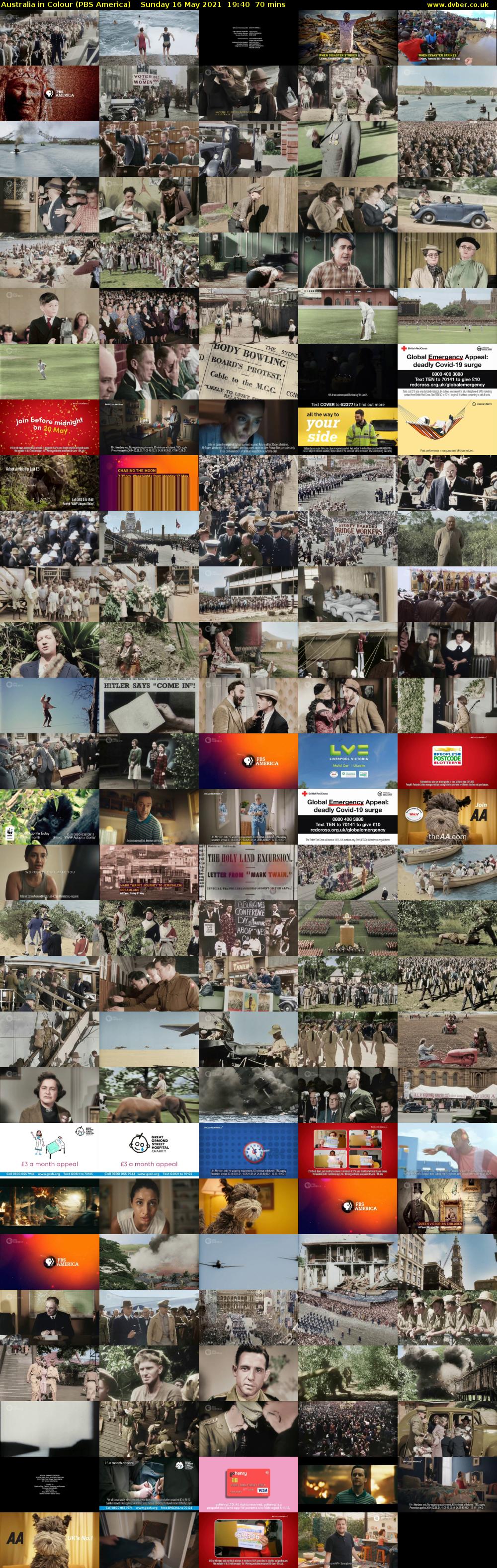 Australia in Colour (PBS America) Sunday 16 May 2021 19:40 - 20:50