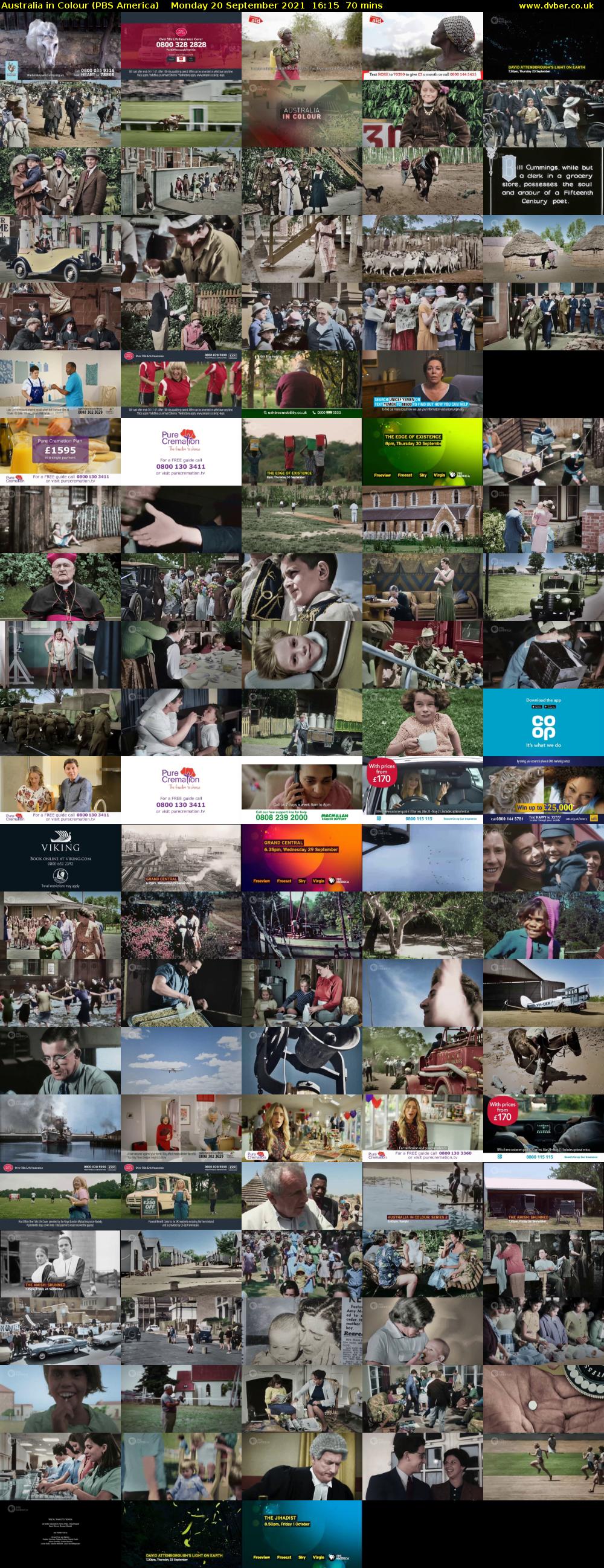 Australia in Colour (PBS America) Monday 20 September 2021 16:15 - 17:25