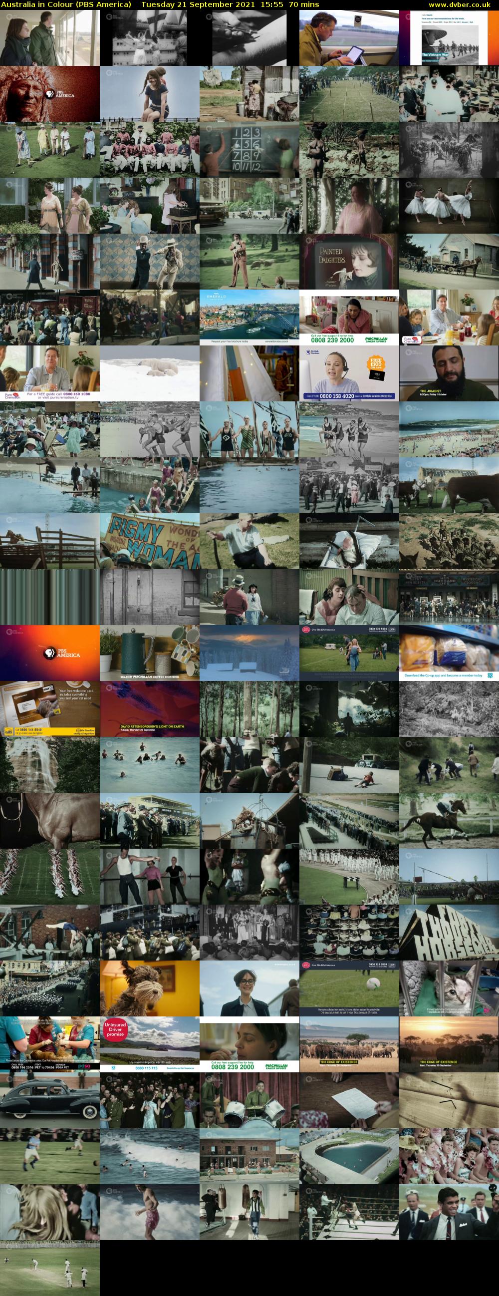 Australia in Colour (PBS America) Tuesday 21 September 2021 15:55 - 17:05