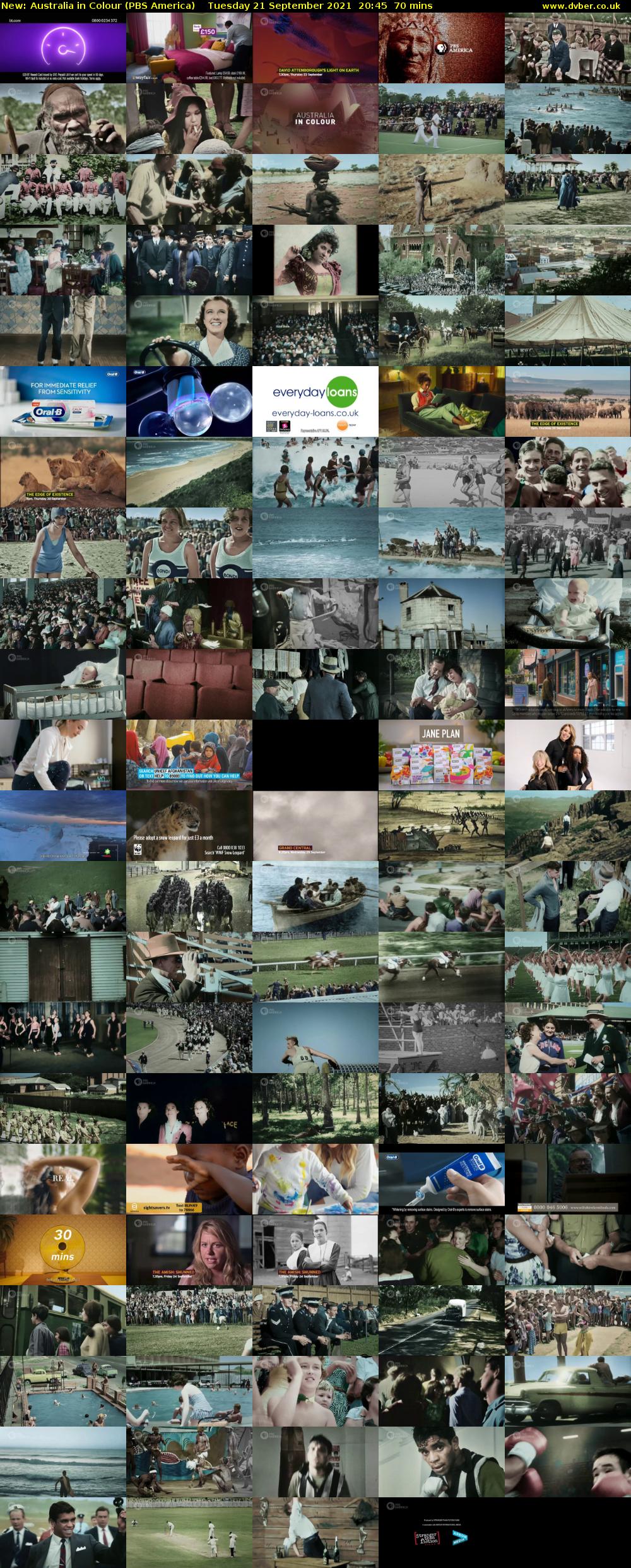 Australia in Colour (PBS America) Tuesday 21 September 2021 20:45 - 21:55