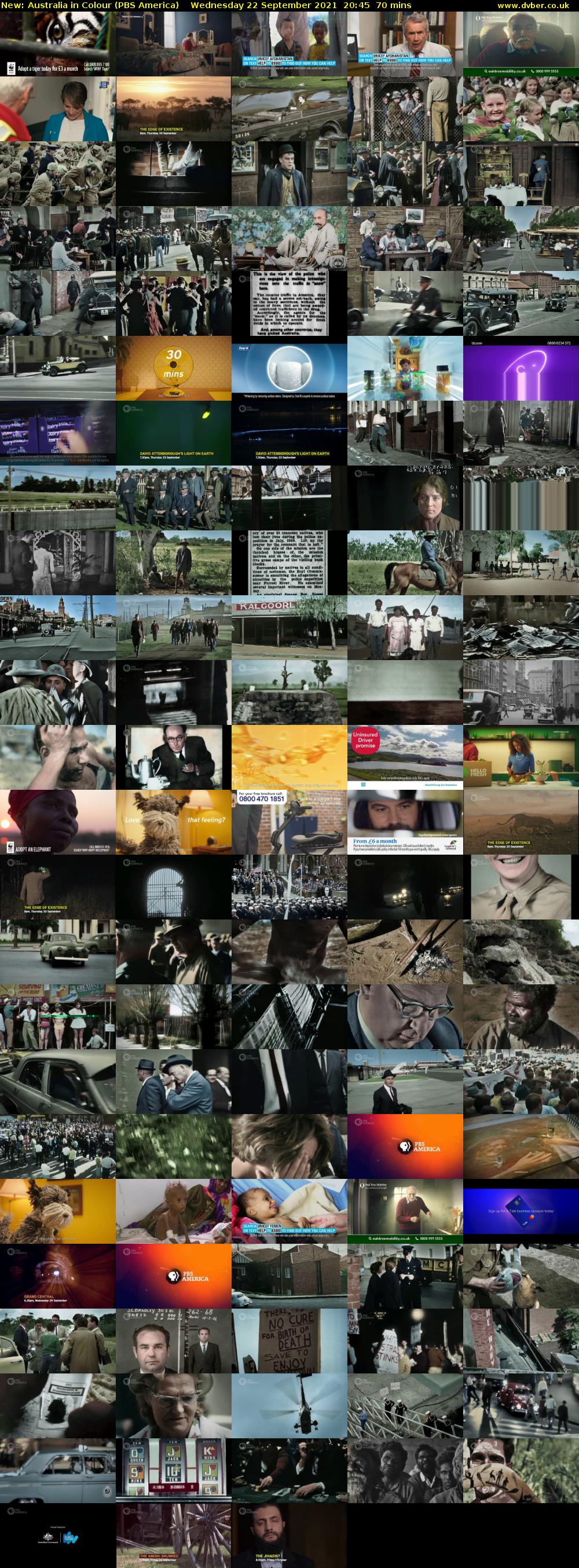 Australia in Colour (PBS America) Wednesday 22 September 2021 20:45 - 21:55