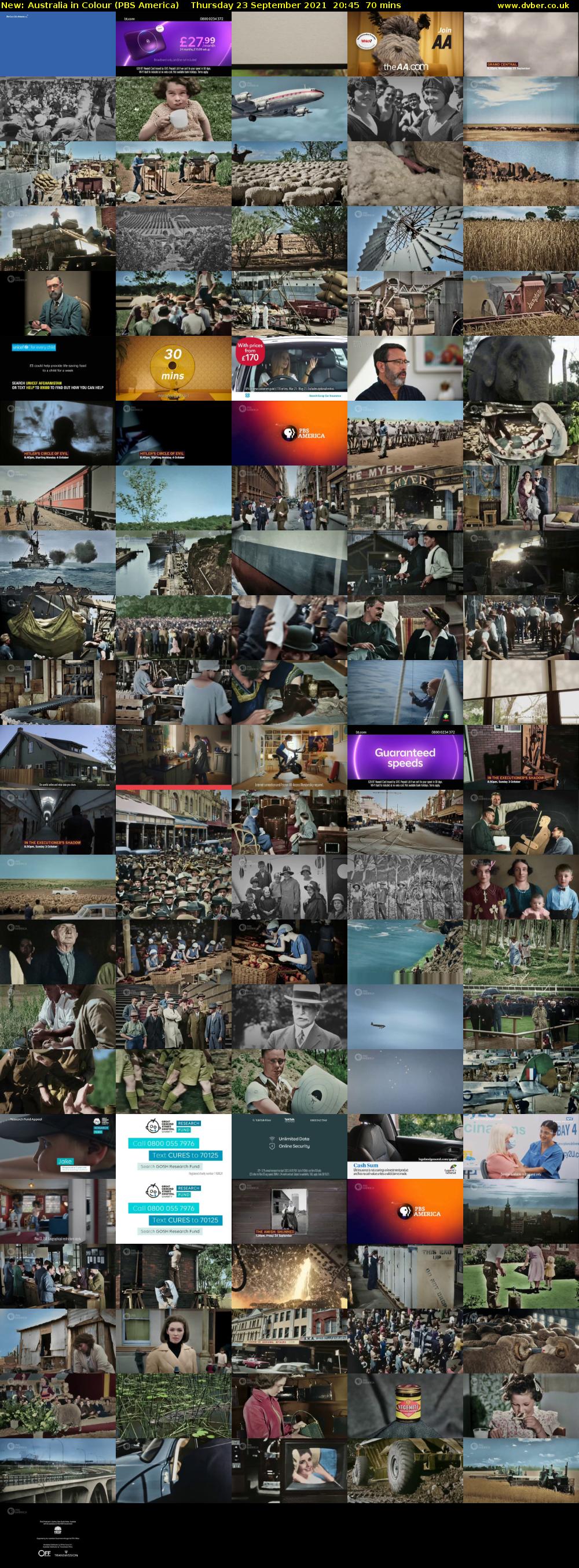 Australia in Colour (PBS America) Thursday 23 September 2021 20:45 - 21:55