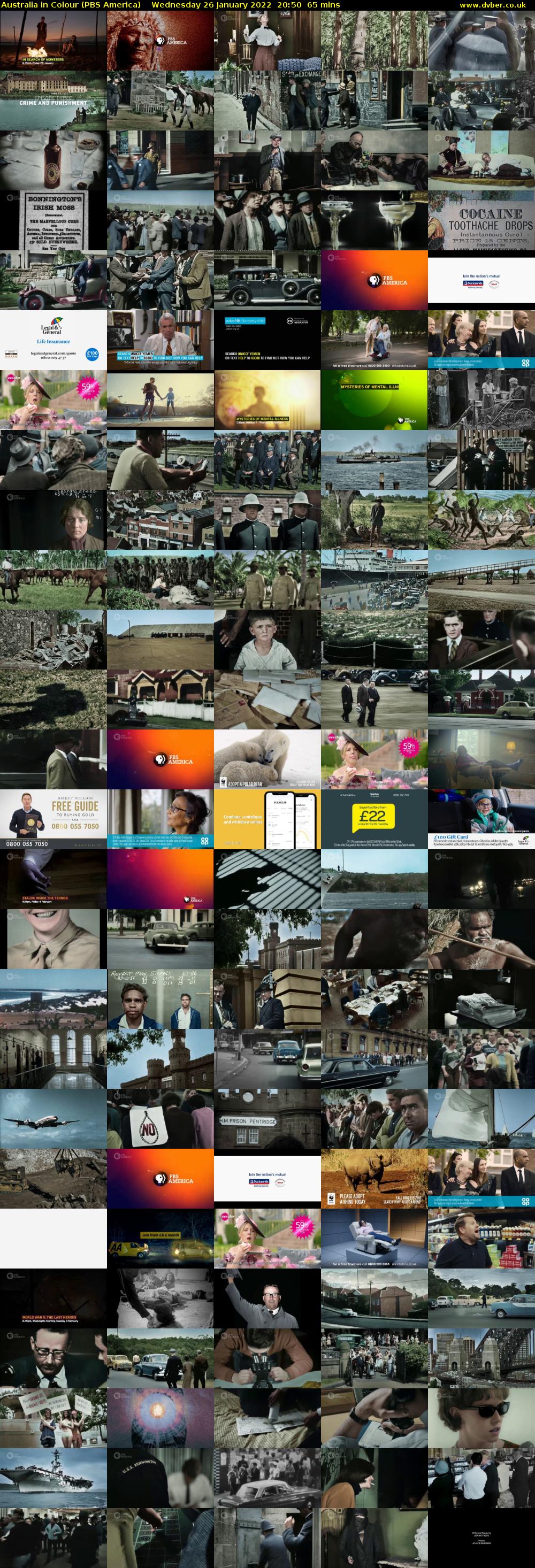 Australia in Colour (PBS America) Wednesday 26 January 2022 20:50 - 21:55