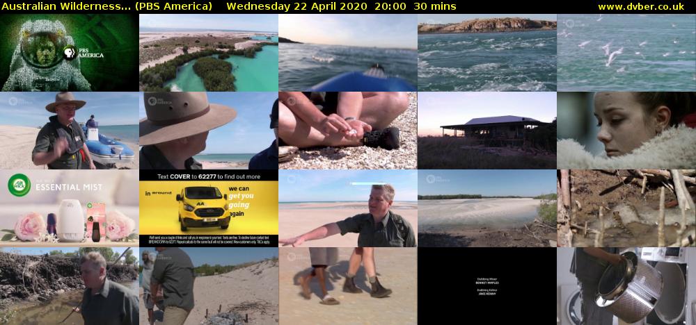 Australian Wilderness... (PBS America) Wednesday 22 April 2020 20:00 - 20:30