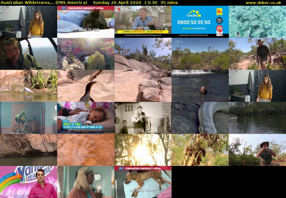 Australian Wilderness... (PBS America) Sunday 26 April 2020 13:30 - 14:05