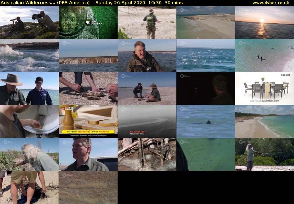Australian Wilderness... (PBS America) Sunday 26 April 2020 14:30 - 15:00