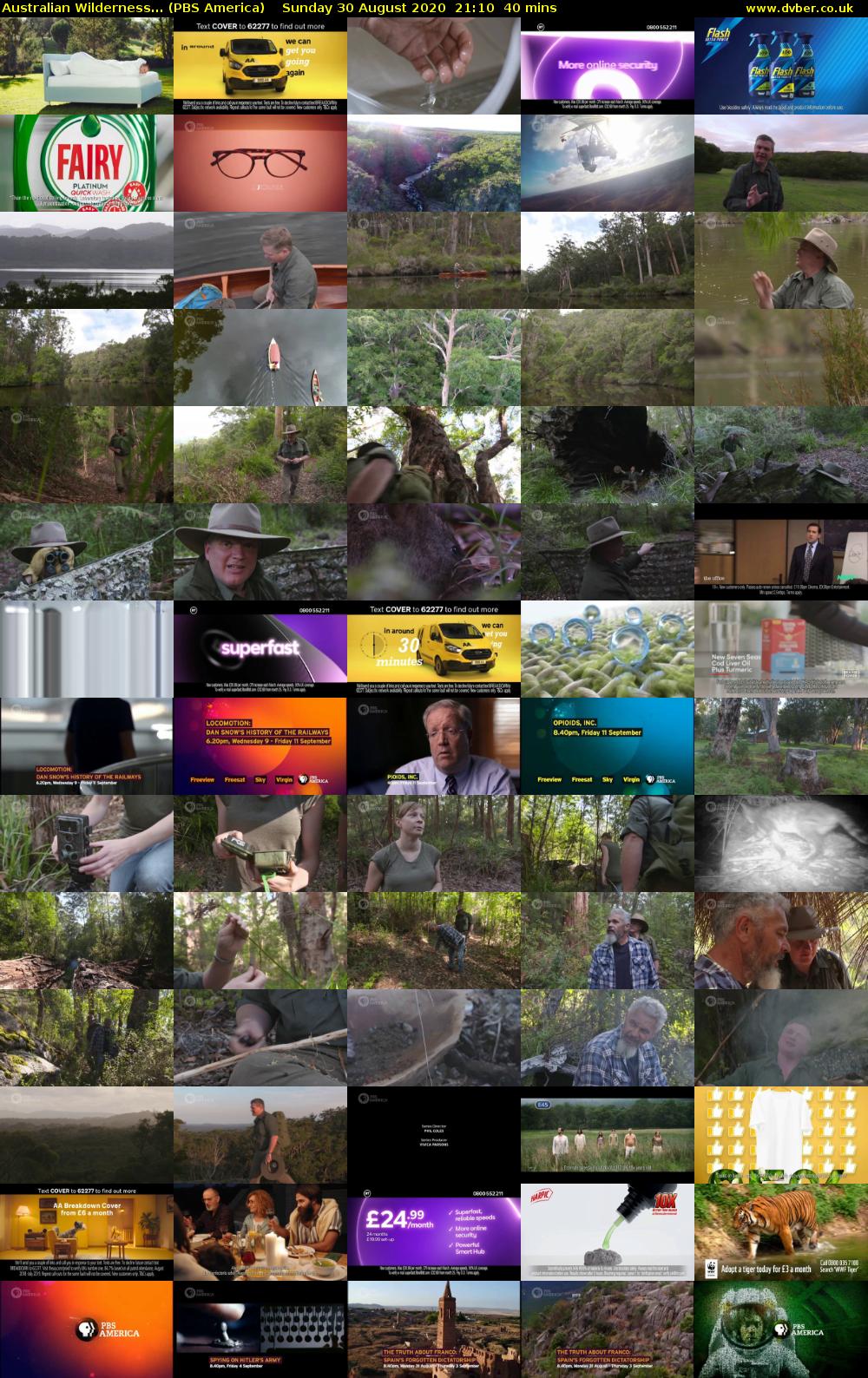 Australian Wilderness... (PBS America) Sunday 30 August 2020 21:10 - 21:50
