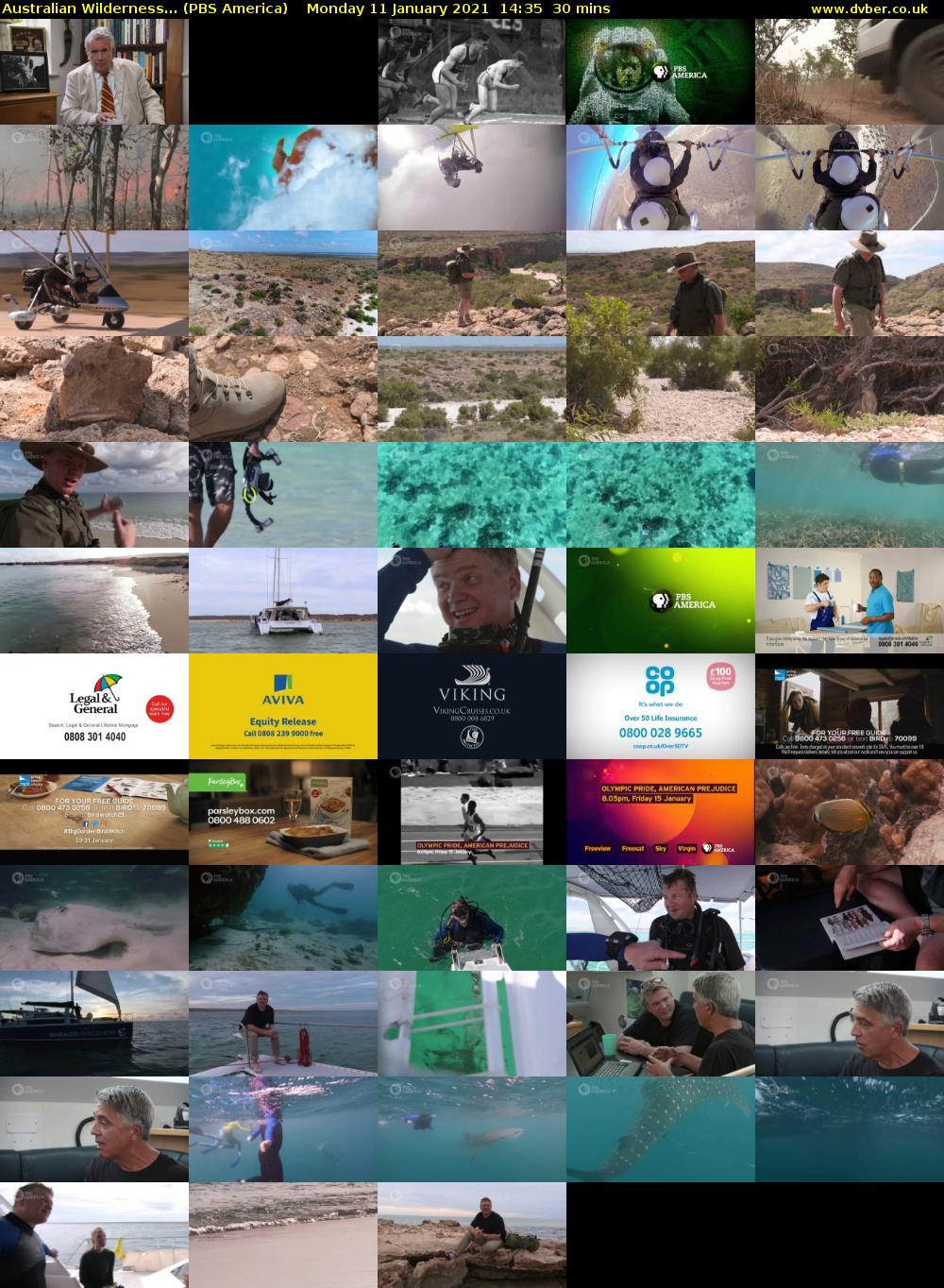 Australian Wilderness... (PBS America) Monday 11 January 2021 14:35 - 15:05