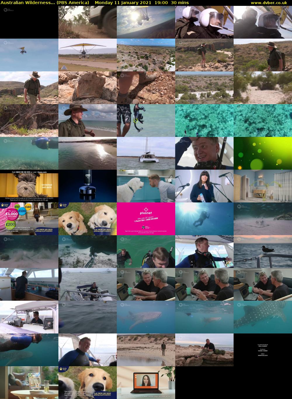 Australian Wilderness... (PBS America) Monday 11 January 2021 19:00 - 19:30