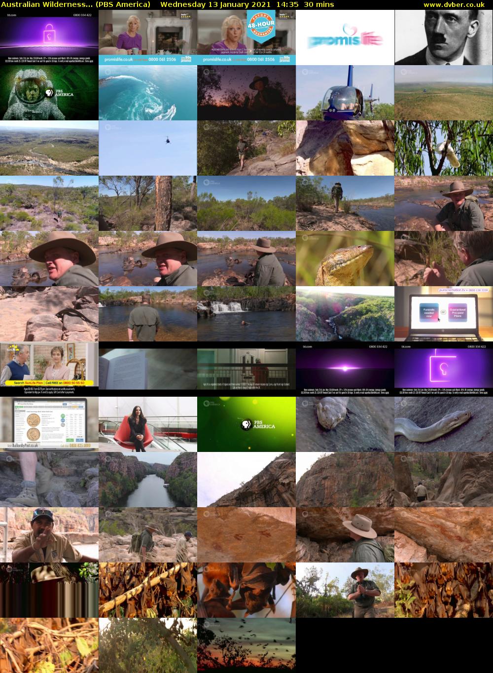 Australian Wilderness... (PBS America) Wednesday 13 January 2021 14:35 - 15:05