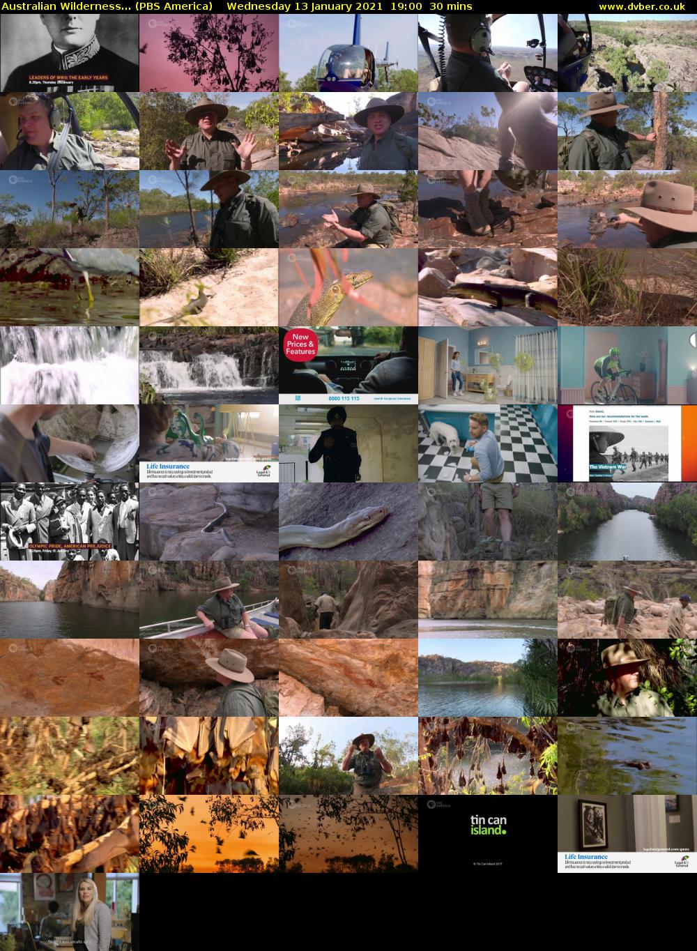 Australian Wilderness... (PBS America) Wednesday 13 January 2021 19:00 - 19:30