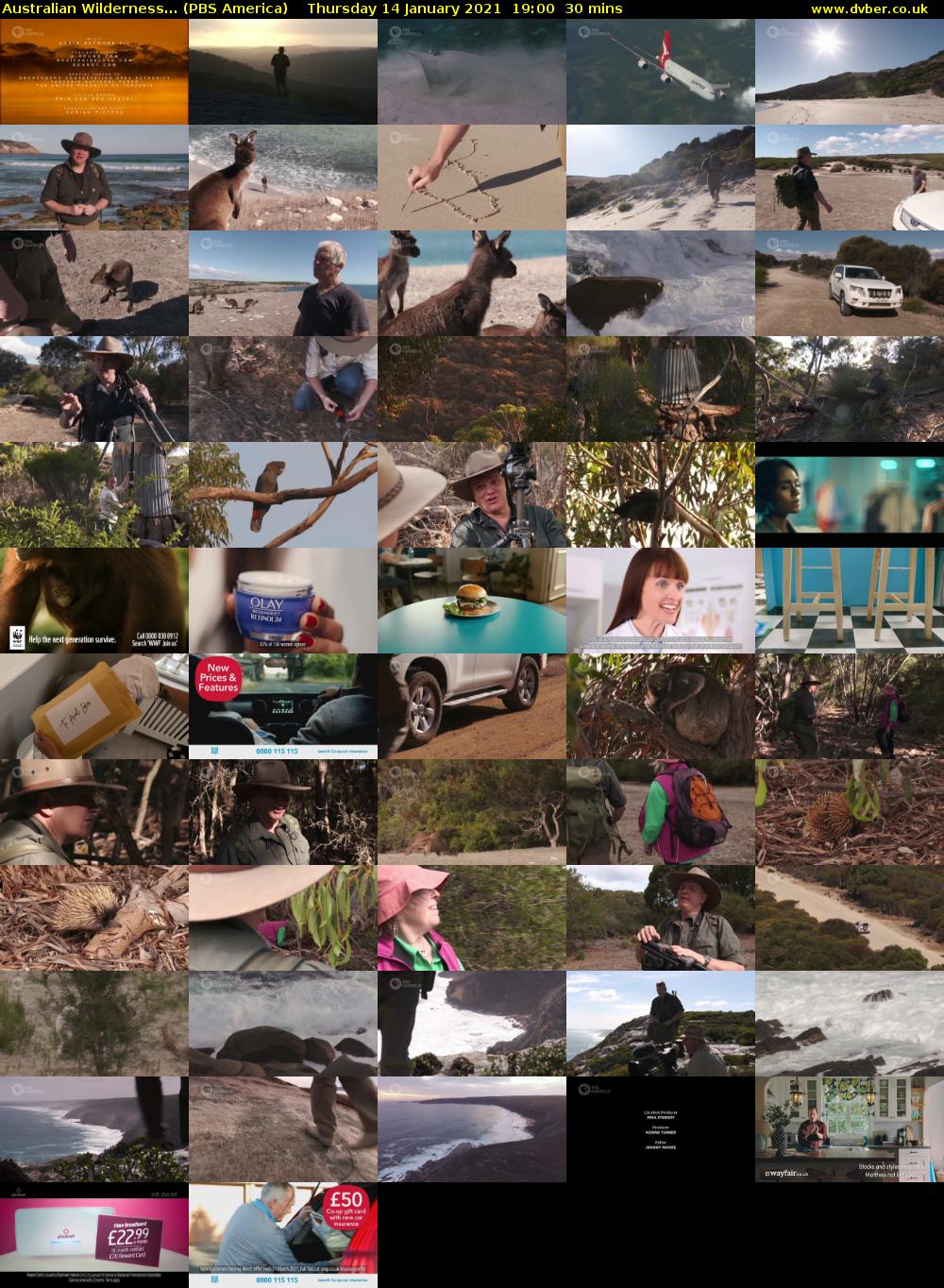 Australian Wilderness... (PBS America) Thursday 14 January 2021 19:00 - 19:30