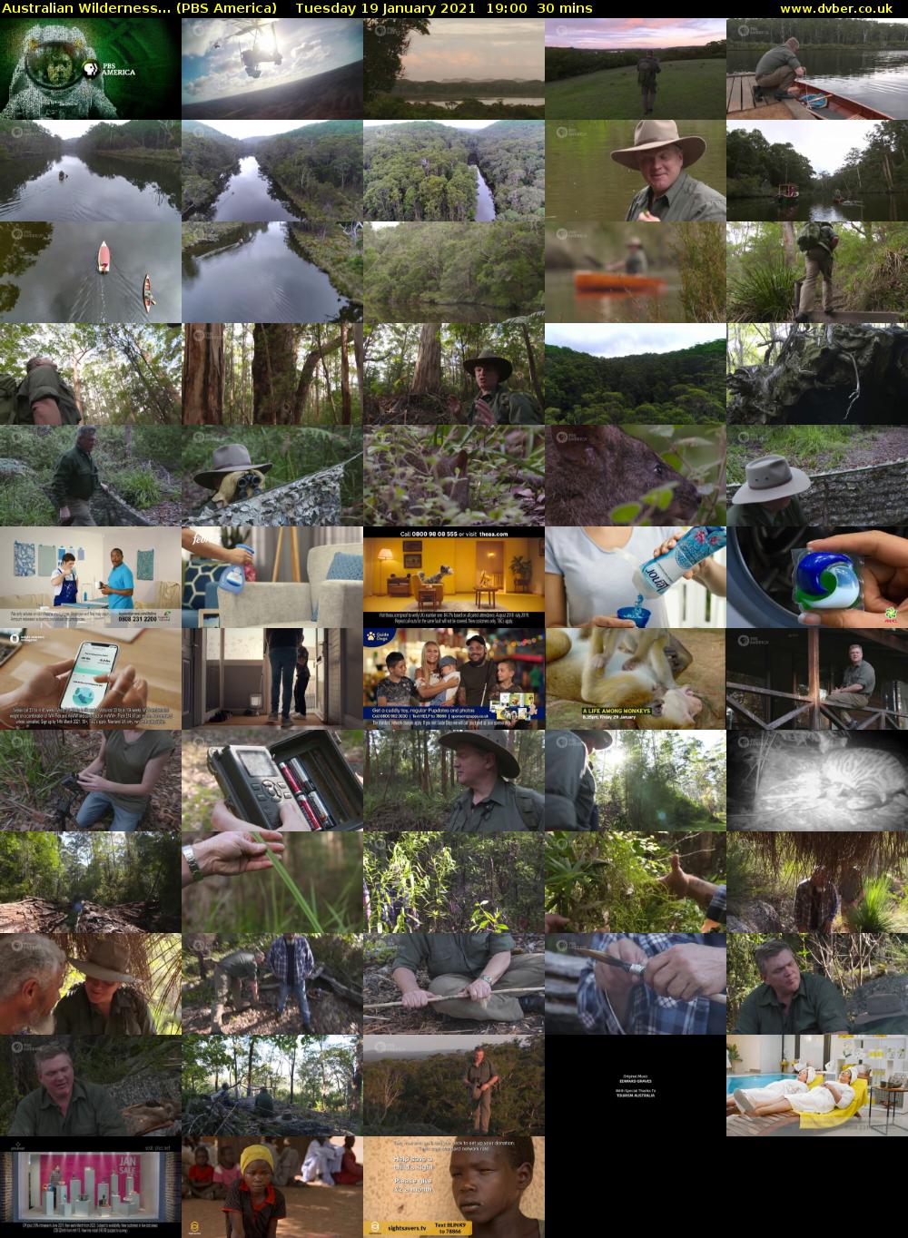 Australian Wilderness... (PBS America) Tuesday 19 January 2021 19:00 - 19:30