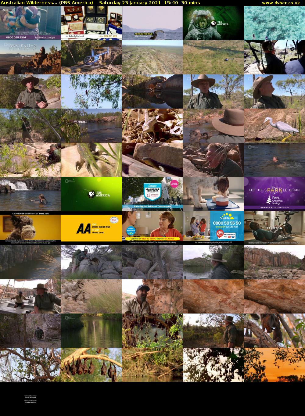 Australian Wilderness... (PBS America) Saturday 23 January 2021 15:40 - 16:10