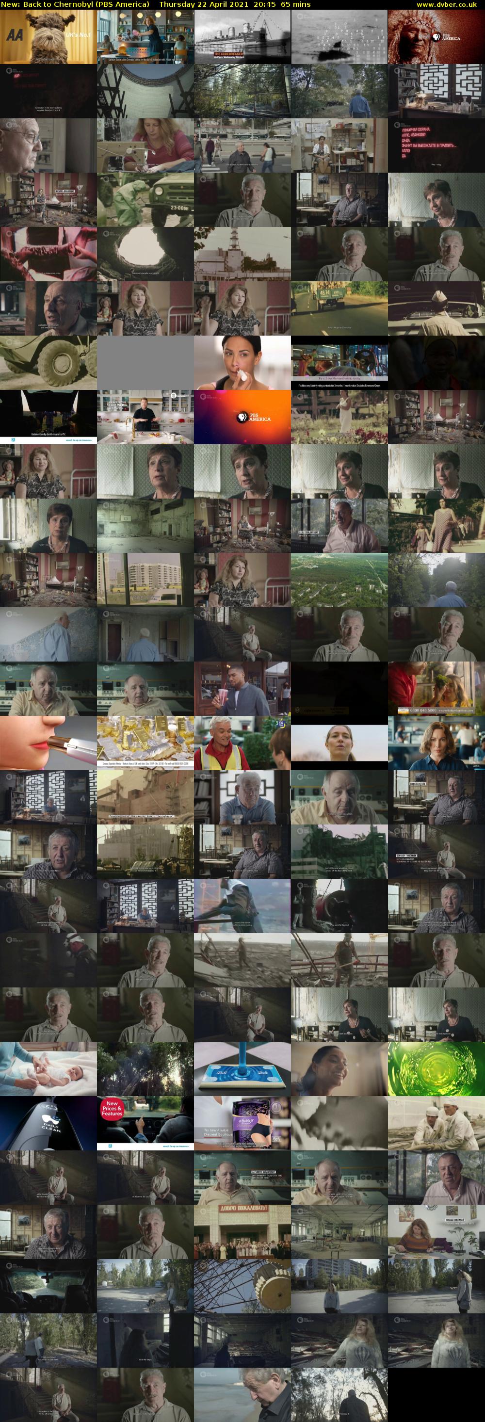Back to Chernobyl (PBS America) Thursday 22 April 2021 20:45 - 21:50