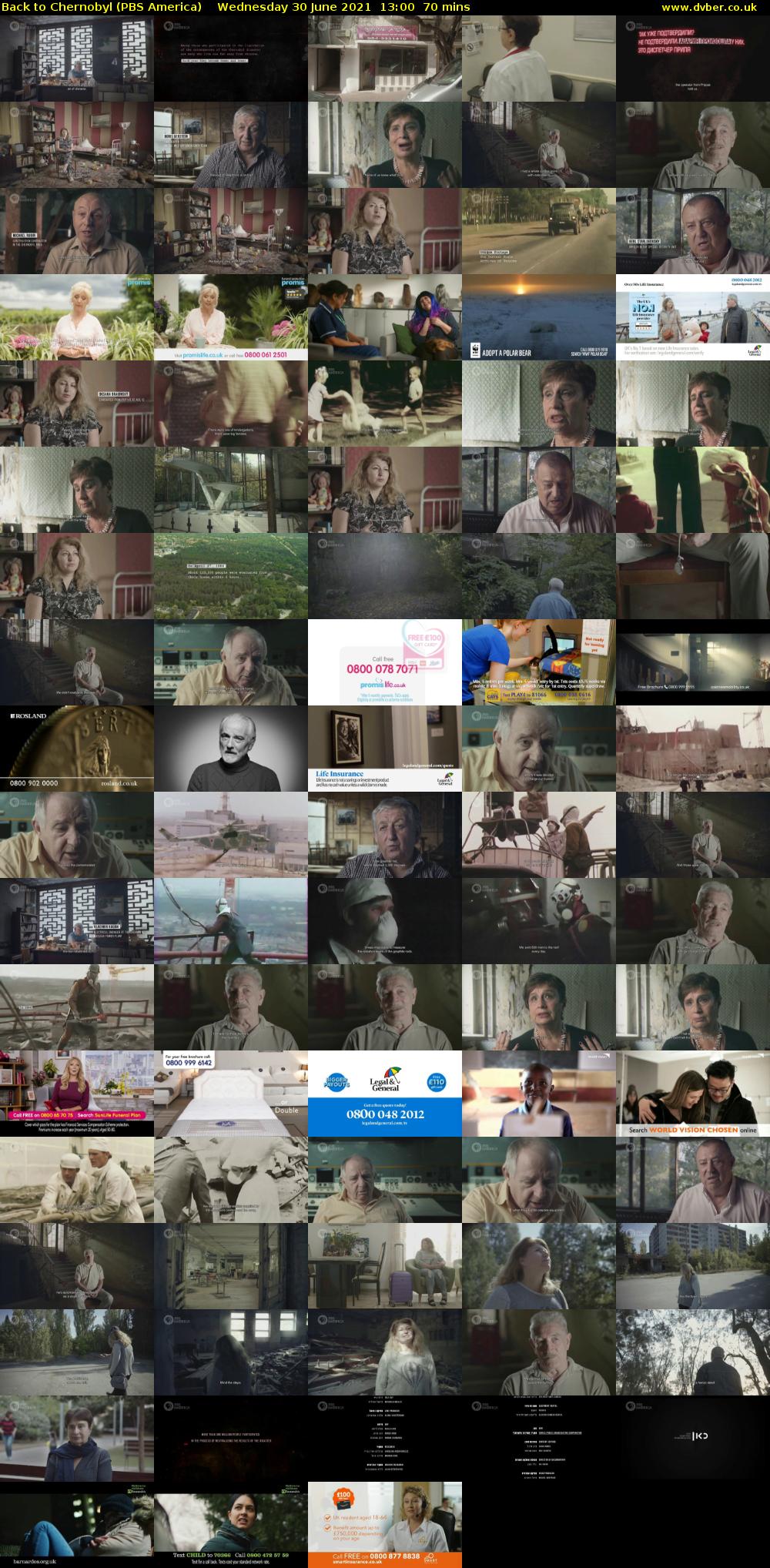 Back to Chernobyl (PBS America) Wednesday 30 June 2021 13:00 - 14:10
