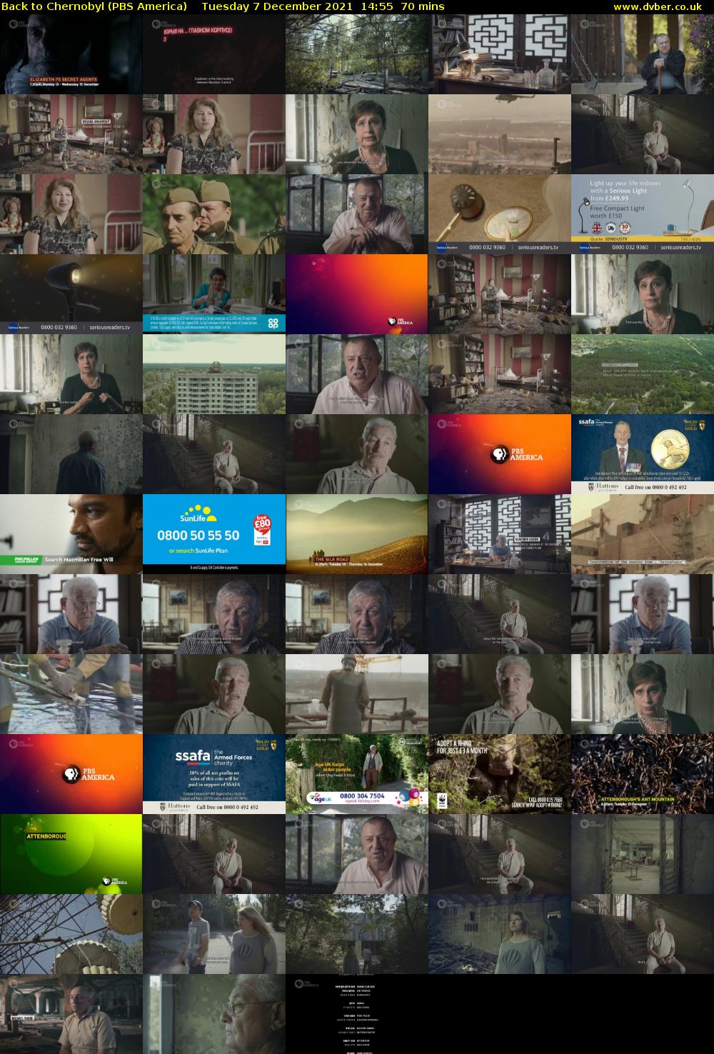 Back to Chernobyl (PBS America) Tuesday 7 December 2021 14:55 - 16:05