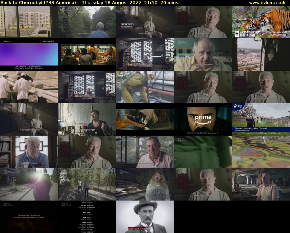 Back to Chernobyl (PBS America) Thursday 18 August 2022 21:50 - 23:00