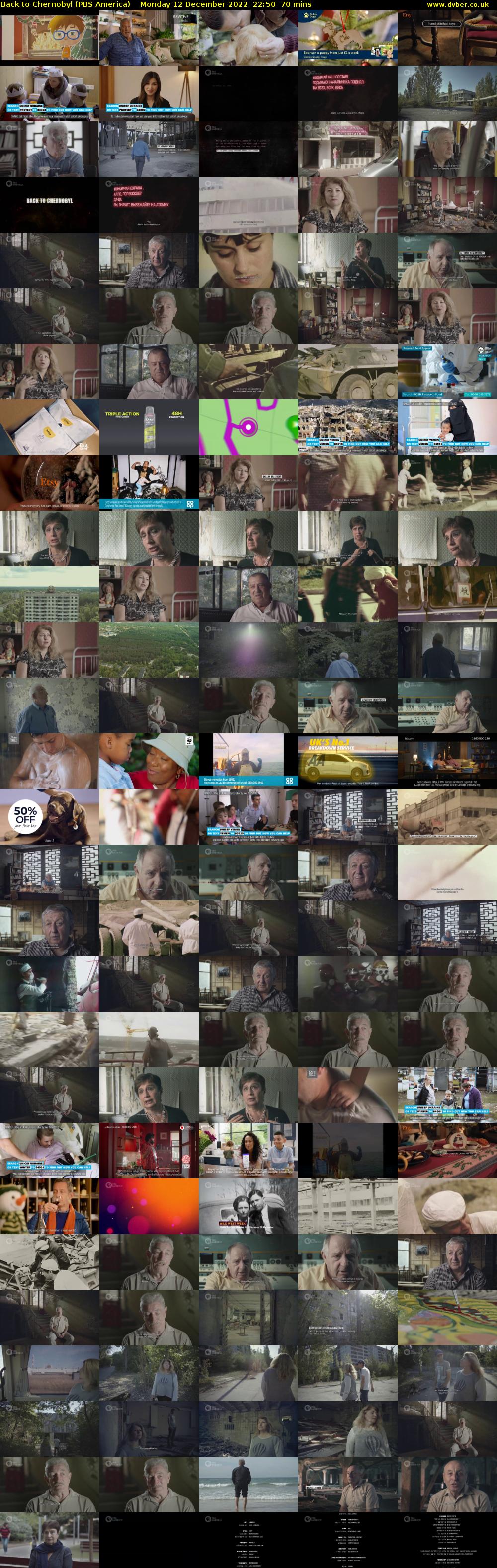 Back to Chernobyl (PBS America) Monday 12 December 2022 22:50 - 00:00