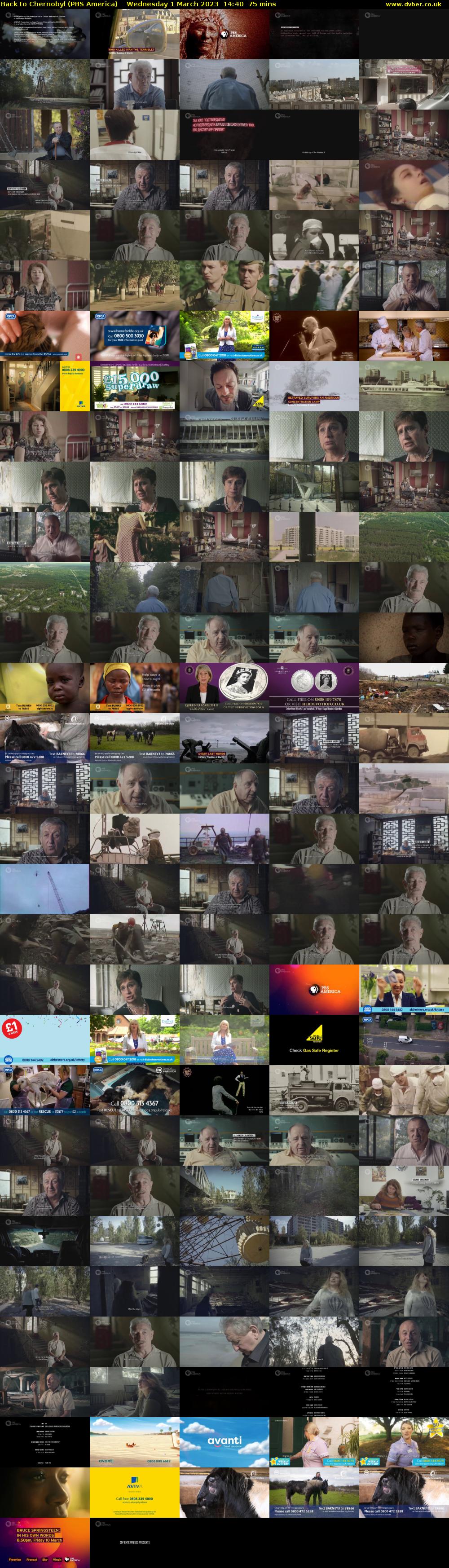 Back to Chernobyl (PBS America) Wednesday 1 March 2023 14:40 - 15:55