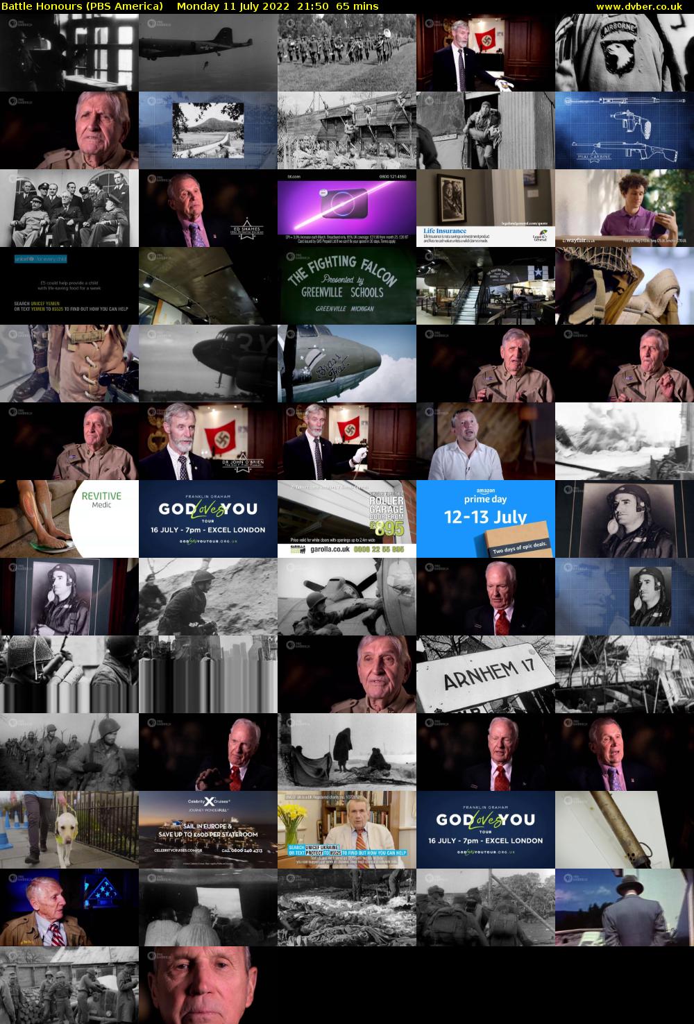 Battle Honours (PBS America) Monday 11 July 2022 21:50 - 22:55