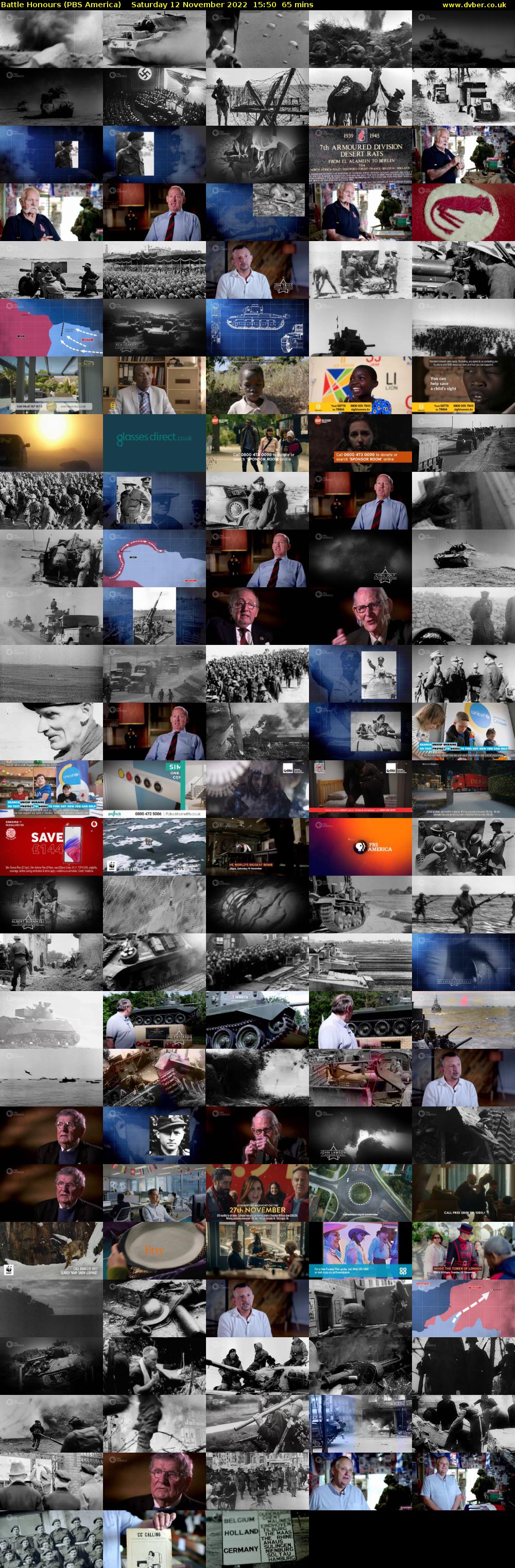 Battle Honours (PBS America) Saturday 12 November 2022 15:50 - 16:55