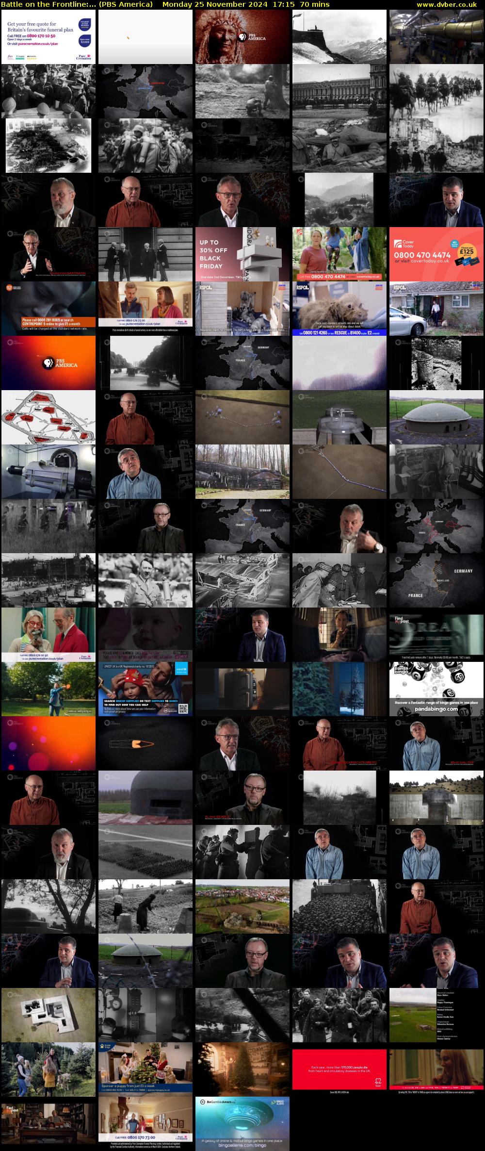 Battle on the Frontline:... (PBS America) Monday 25 November 2024 17:15 - 18:25
