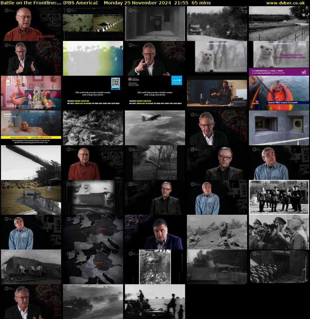 Battle on the Frontline:... (PBS America) Monday 25 November 2024 21:55 - 23:00