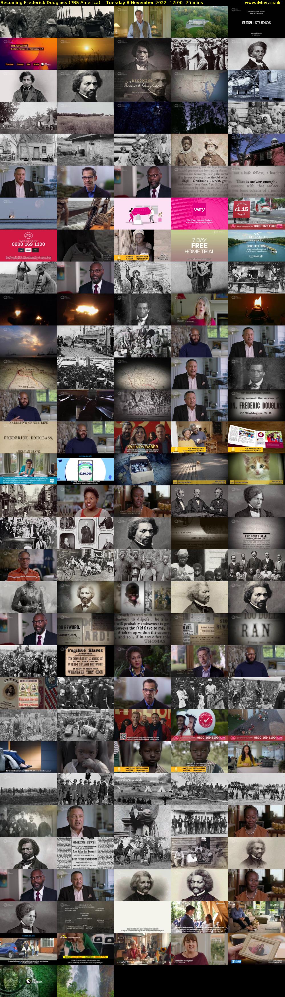 Becoming Frederick Douglass (PBS America) Tuesday 8 November 2022 17:00 - 18:15