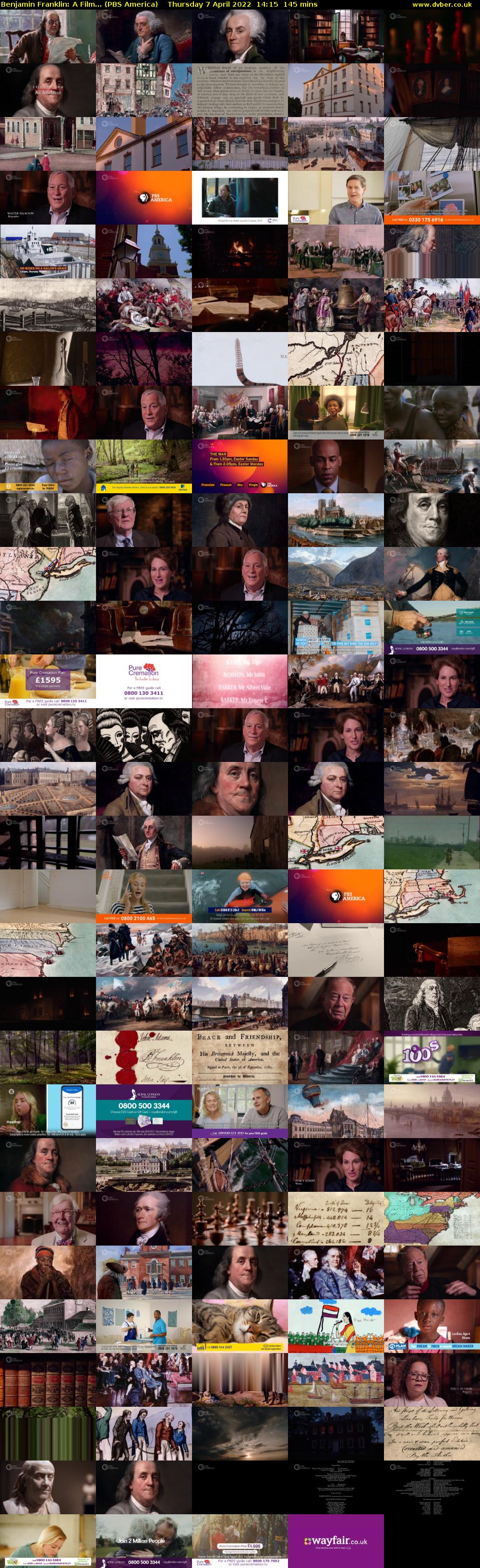 Benjamin Franklin: A Film... (PBS America) Thursday 7 April 2022 14:15 - 16:40