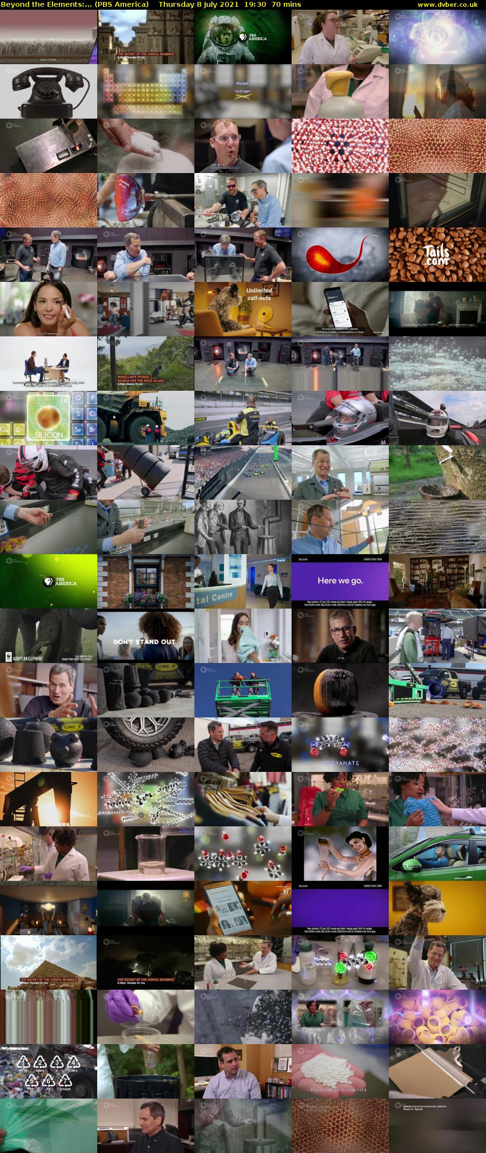 Beyond the Elements:... (PBS America) Thursday 8 July 2021 19:30 - 20:40