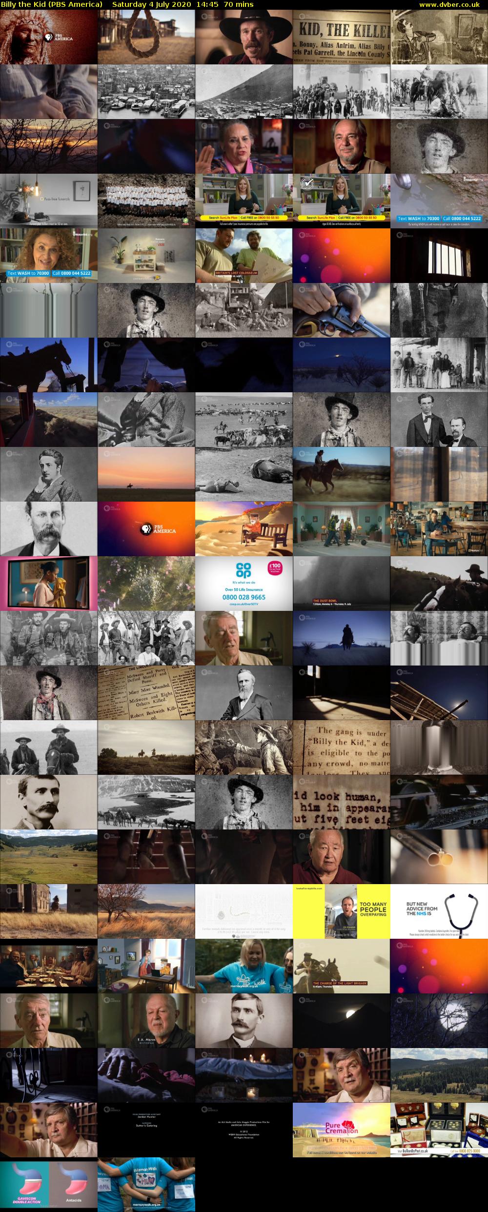 Billy the Kid (PBS America) Saturday 4 July 2020 14:45 - 15:55