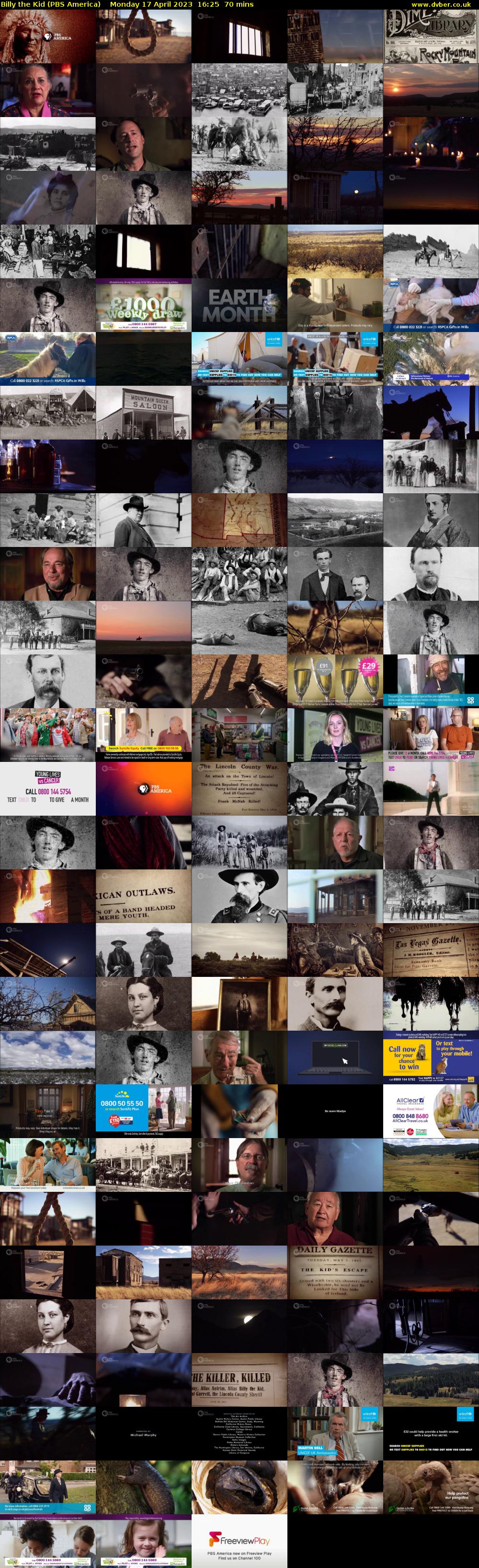 Billy the Kid (PBS America) Monday 17 April 2023 16:25 - 17:35