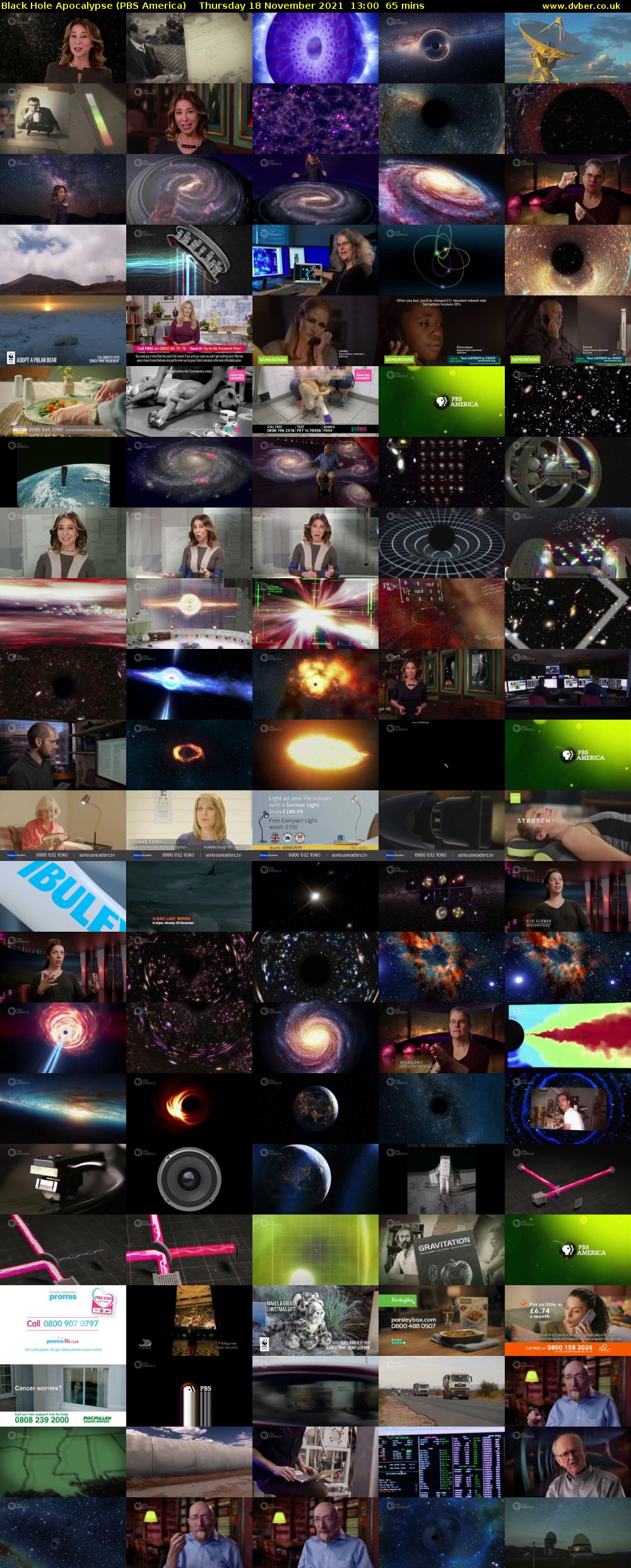 Black Hole Apocalypse (PBS America) Thursday 18 November 2021 13:00 - 14:05